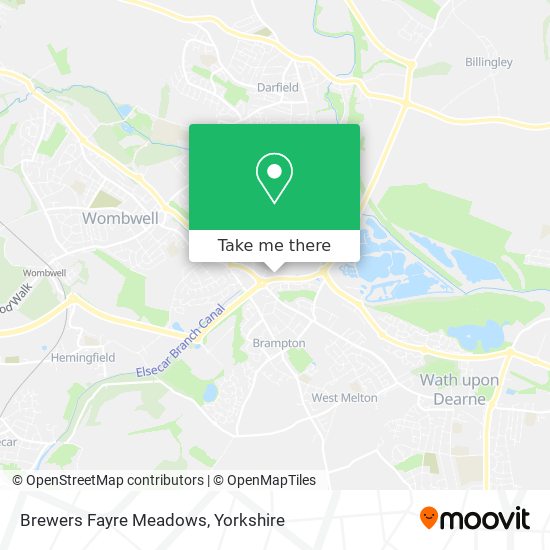 Brewers Fayre Meadows map