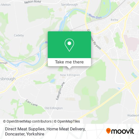 Direct Meat Supplies, Home Meat Delivery, Doncaster map
