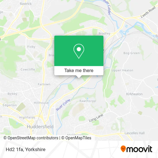 How to Get to Hd2 1fa in Huddersfield by Bus or Train?
