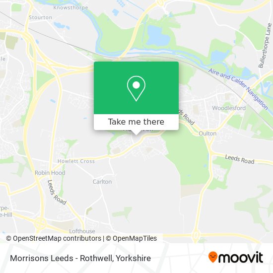 Morrisons Leeds - Rothwell map