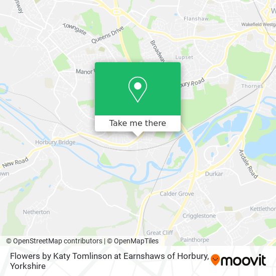 Flowers by Katy Tomlinson at Earnshaws of Horbury map