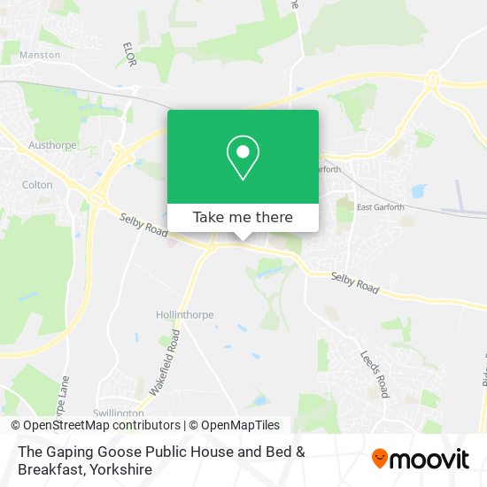 The Gaping Goose Public House and Bed & Breakfast map