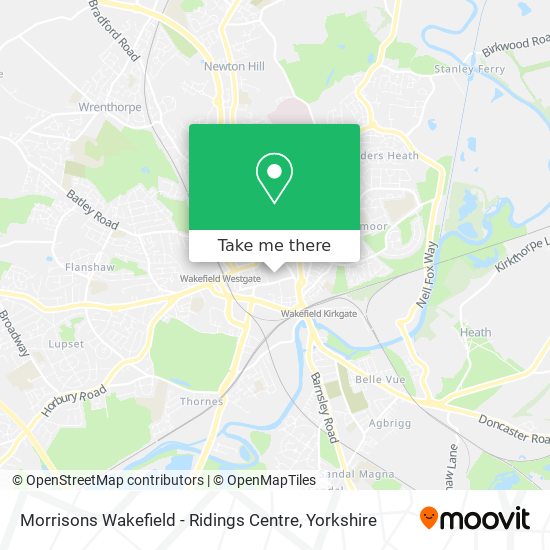 Morrisons Wakefield - Ridings Centre map