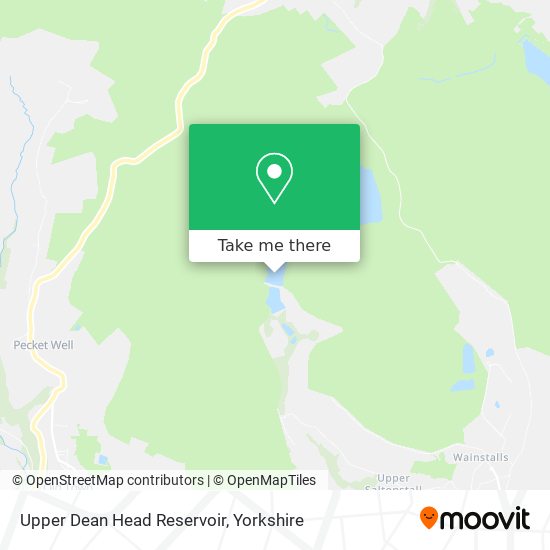 Upper Dean Head Reservoir map