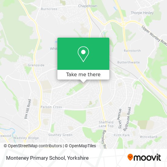 Monteney Primary School map