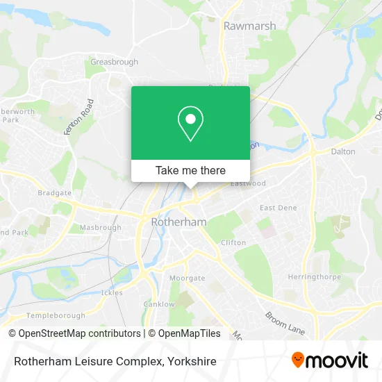 Rotherham Leisure Complex map