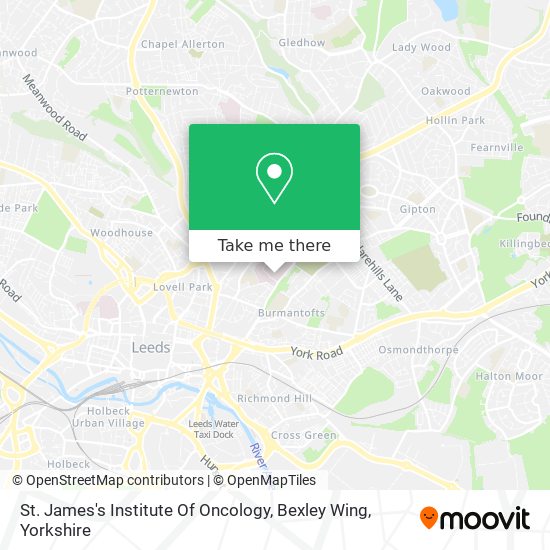 St. James's Institute Of Oncology, Bexley Wing map