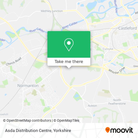 Asda Distribution Centre map