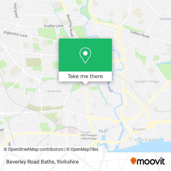 Beverley Road Baths map