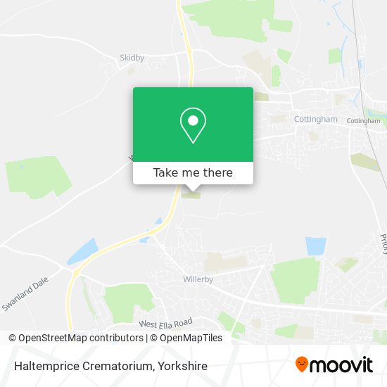 Haltemprice Crematorium map