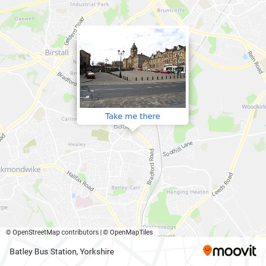 Batley Bus Station map