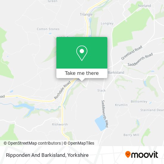 Ripponden And Barkisland map