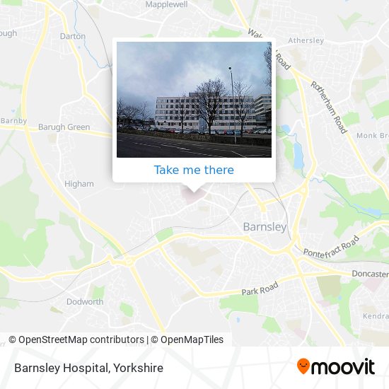 Barnsley Hospital map