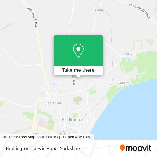Bridlington Darwin Road map