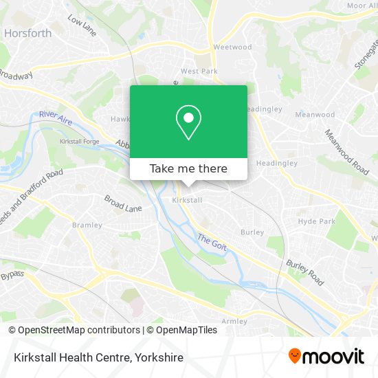 Kirkstall Health Centre map