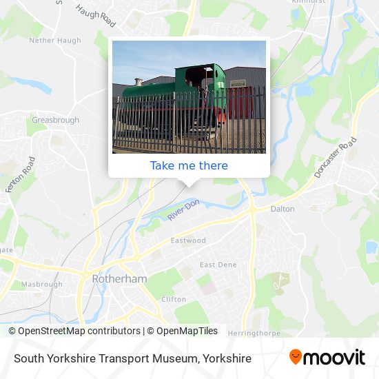 South Yorkshire Transport Museum map