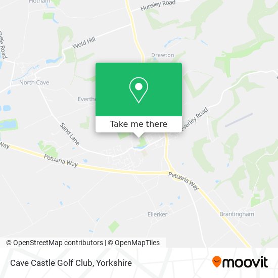 Cave Castle Golf Club map