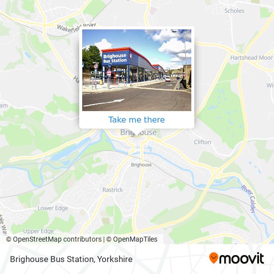 Brighouse Bus Station map