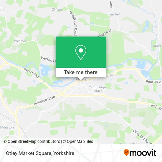 Otley Market Square map
