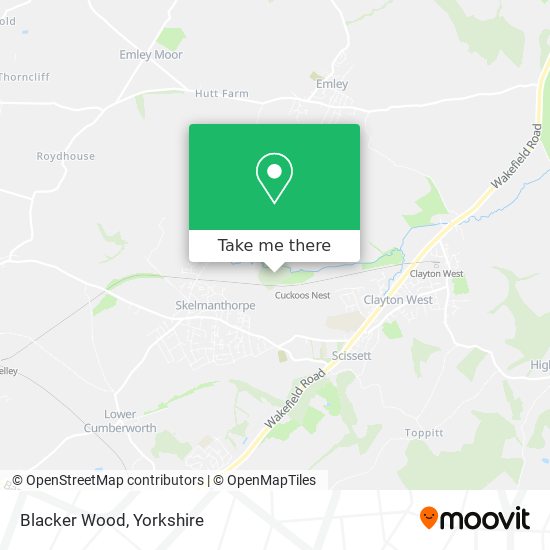Blacker Wood map
