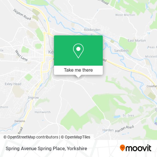 Spring Avenue Spring Place map