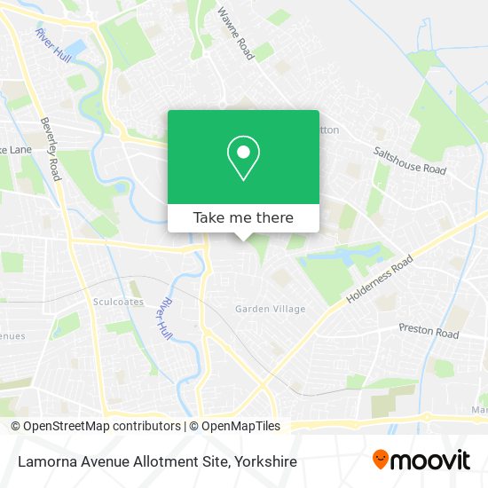 Lamorna Avenue Allotment Site map