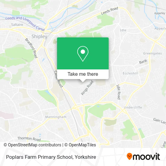 Poplars Farm Primary School map