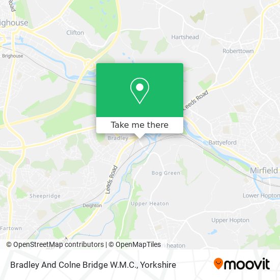 Bradley And Colne Bridge W.M.C. map