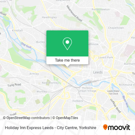 Holiday Inn Express Leeds - City Centre map