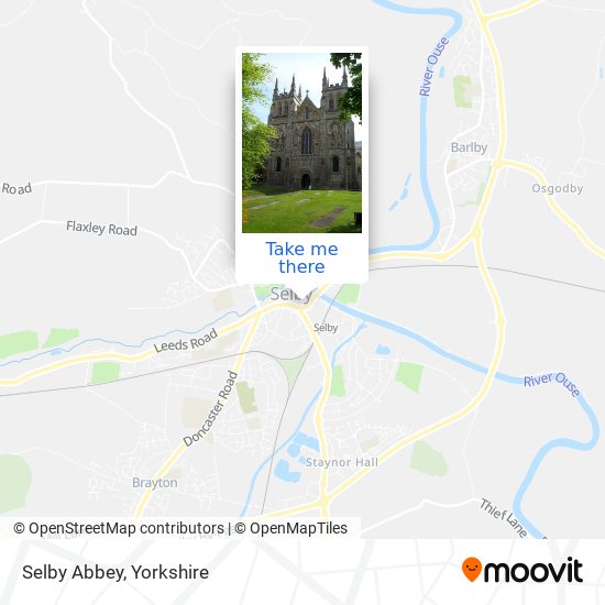 Selby Abbey map