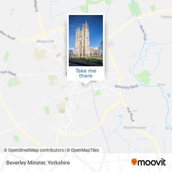 Beverley Minster map