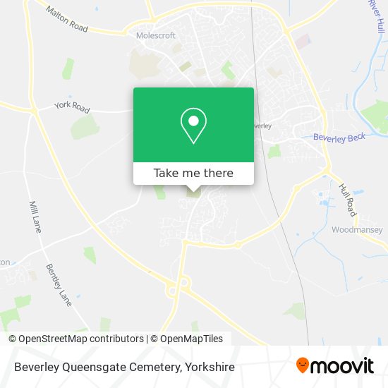 Beverley Queensgate Cemetery map
