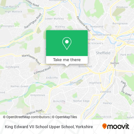 King Edward VII School Upper School map