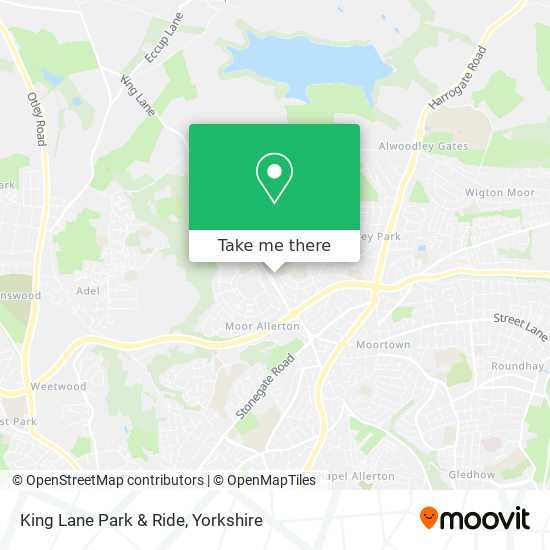King Lane Park & Ride map