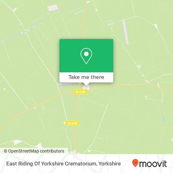 How to get to East Riding Of Yorkshire Crematorium in Thwing by bus?