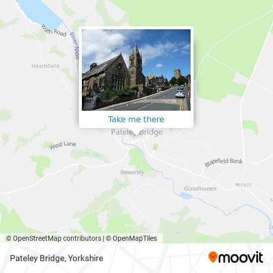 Pateley Bridge map