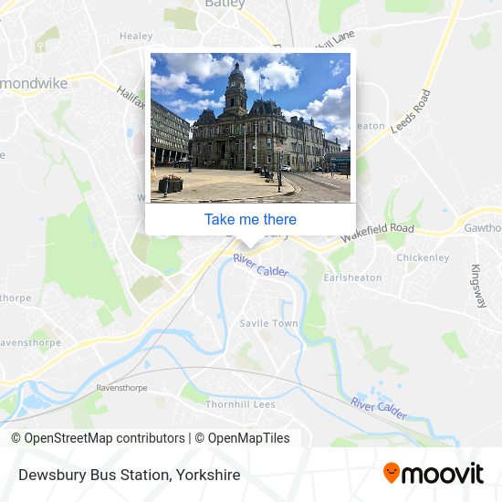 Dewsbury Bus Station map