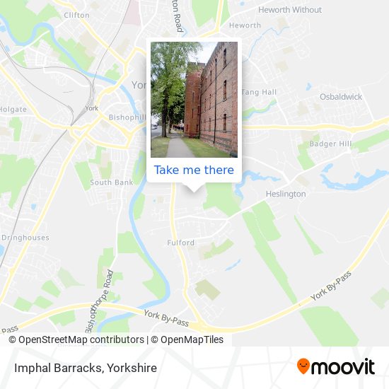 Imphal Barracks map