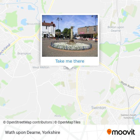 Wath upon Dearne map