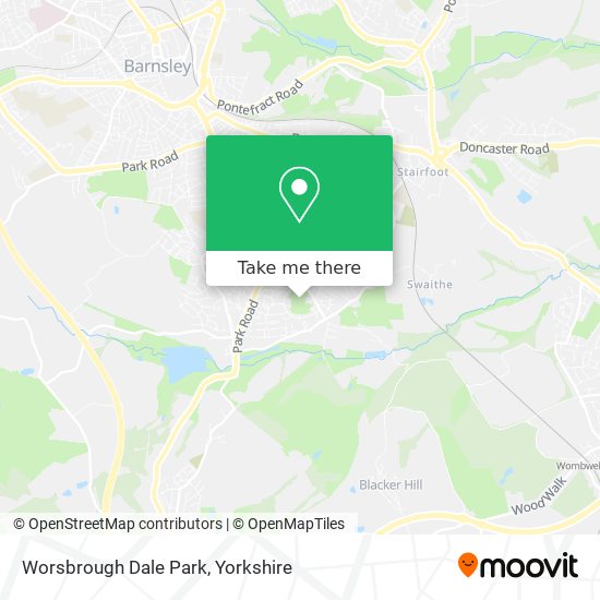 Worsbrough Dale Park map