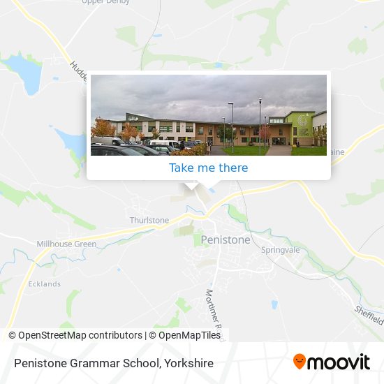 Penistone Grammar School map