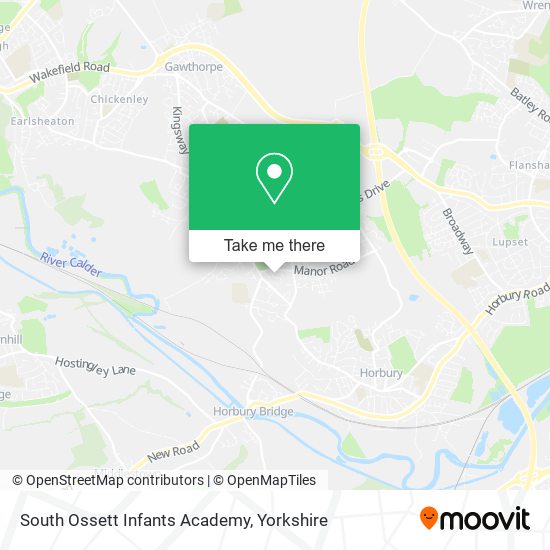 South Ossett Infants Academy map