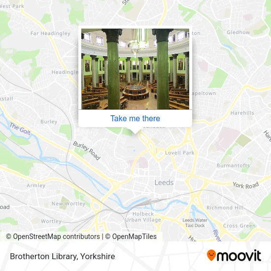 Brotherton Library map