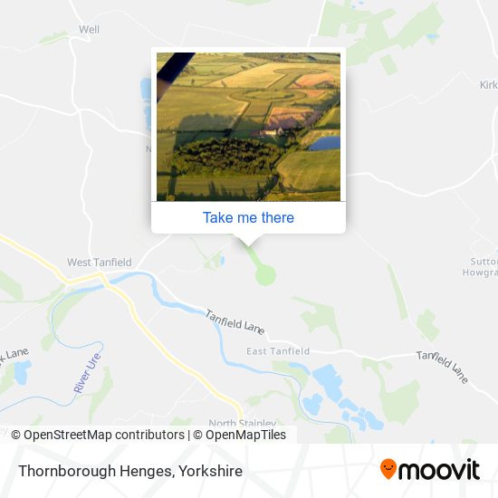 Thornborough Henges map