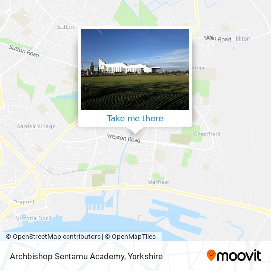 Archbishop Sentamu Academy map