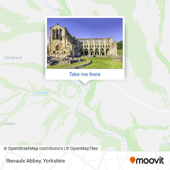 Rievaulx Abbey map