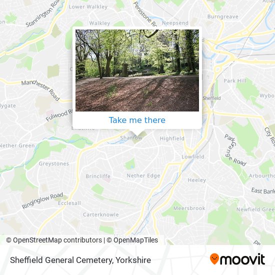 Sheffield General Cemetery map