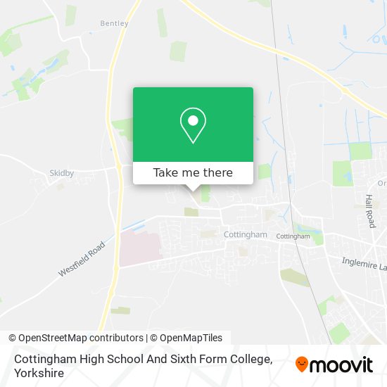 Cottingham High School And Sixth Form College map