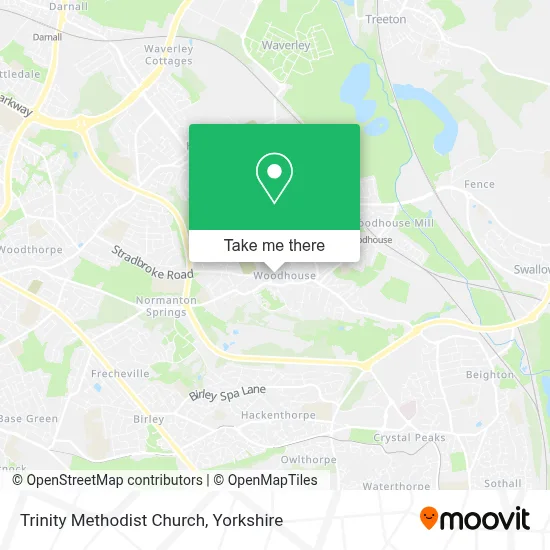 Trinity Methodist Church map