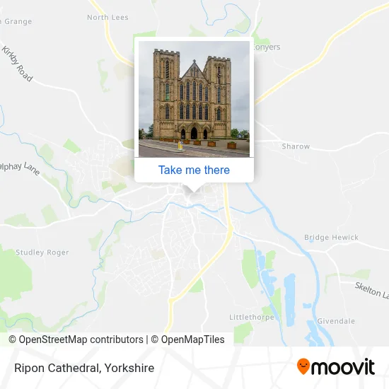 Ripon Cathedral map
